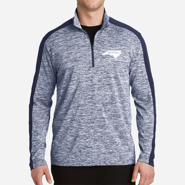 PosiCharge ® Electric Heather Colorblock 1/4 Zip Pullover Thumbnail